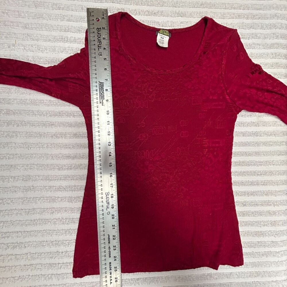 Dolcezza Womens Pullover Sweater Embroidered Long… - image 6